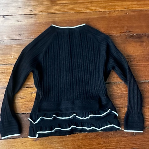 KAREN MILLEN Ruffled Hem Knit Cardigan - Picture 6 of 7